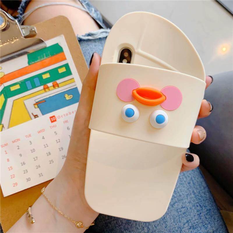 3D Slippers iPhone Cases