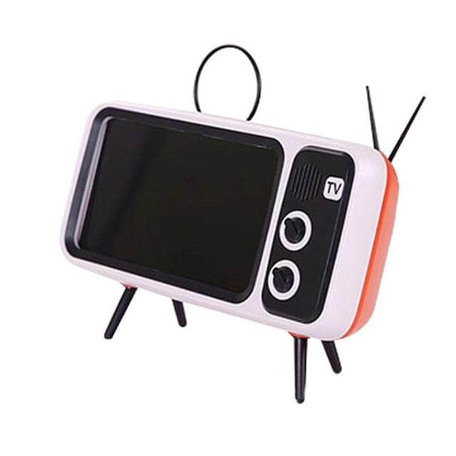 Mini Speaker Retro TV Phone Holder - Image 1