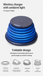 Foldable Light-up Wireless Charger - MaviGadget