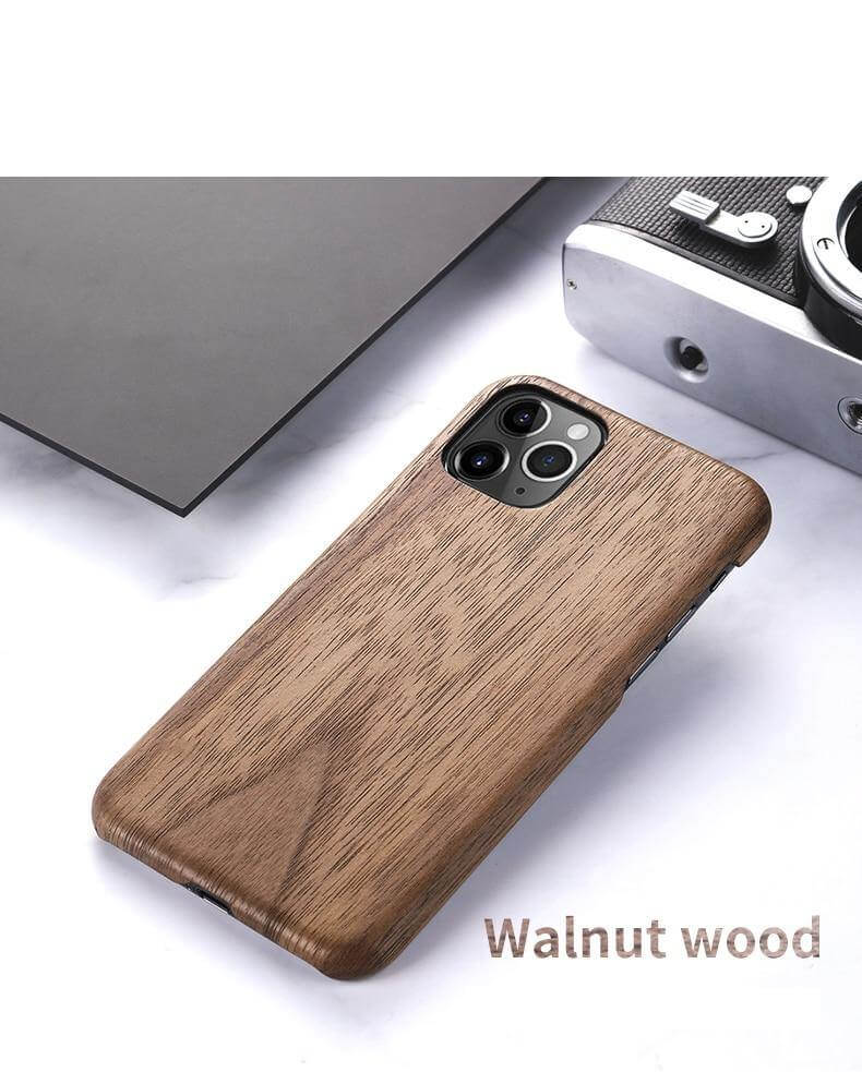 Luxury Real Walnut Wood iPhone Cases - Image 3