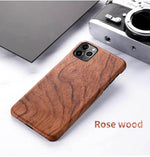 Luxury Real Walnut Wood iPhone Cases