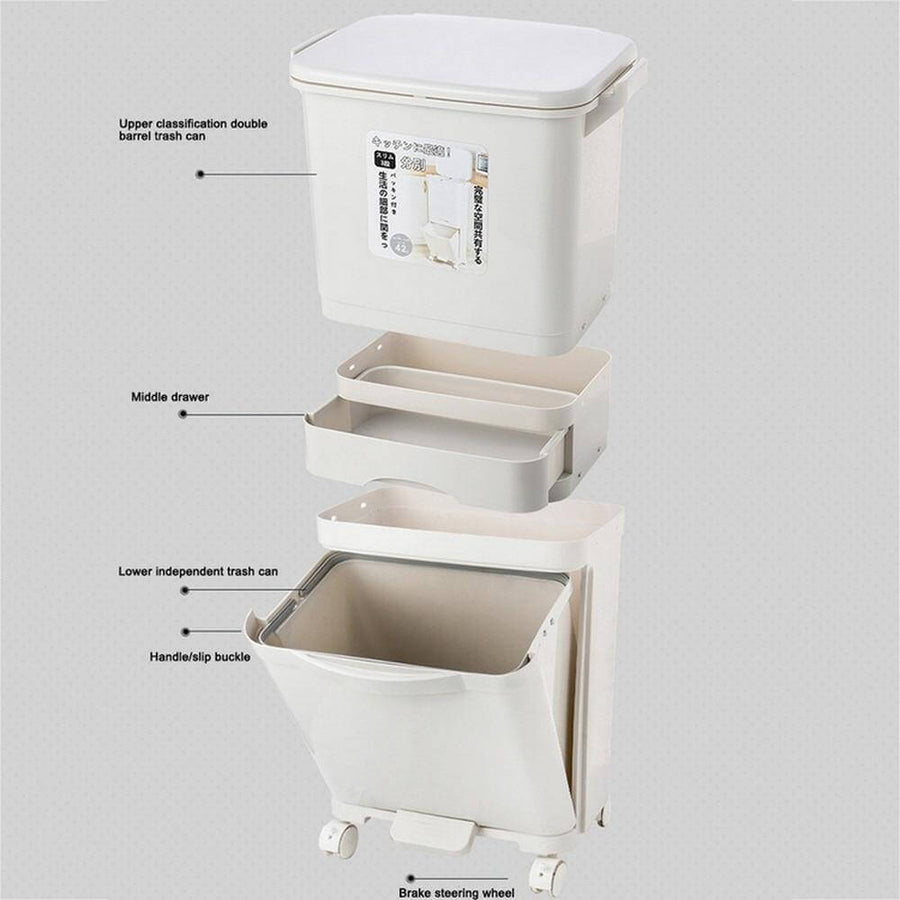 Large Capacity Multi Layers Garbage Trash Can - Image 8