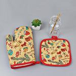 Heat Resistant Christmas Oven Mitts