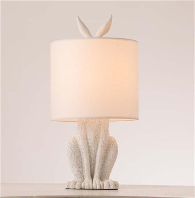 Modern Rabbit Fairytale Resin Table Lamp - Image 0