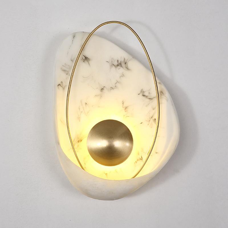Modern Marble Shell Wall Lamp - Image 6