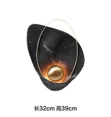 Modern Marble Shell Wall Lamp - Image 3