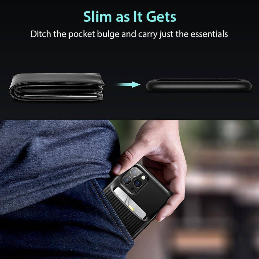 Business Style Protective iPhone Case with Cardholder - Image 2