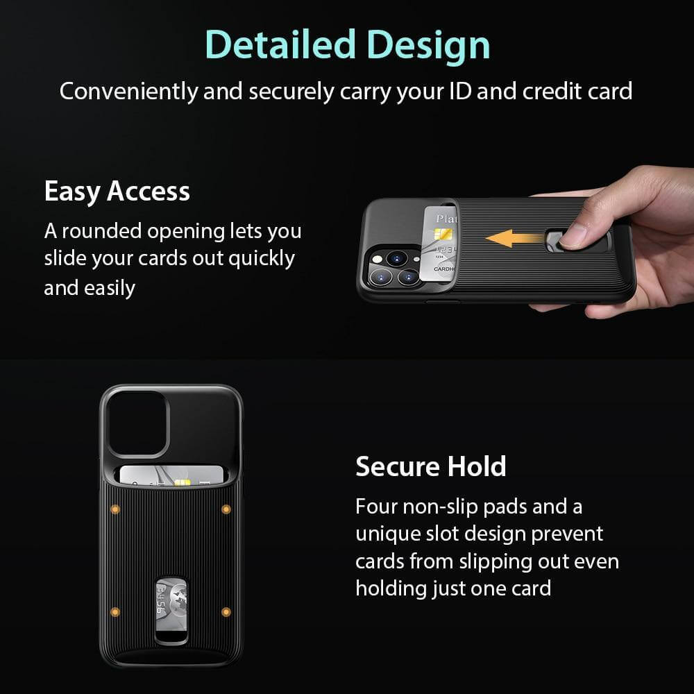 Business Style Protective iPhone Case with Cardholder