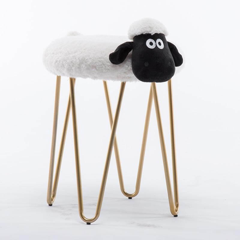 Nordic Style Iron Sheep Stool - Image 0