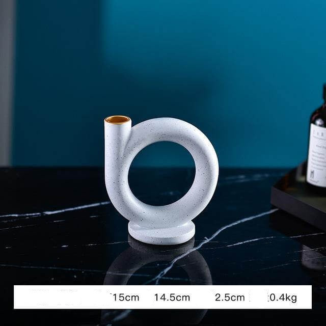Colorful Abstract Candle Holder - Image 1