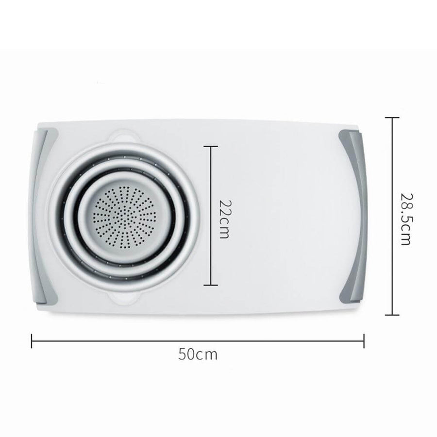 Multifunctional Ultimate 3 in 1 Cutting Board with Drain Basket - Image 2