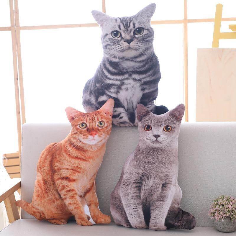 3D Cartoon Cute Cat Pillows - MaviGadget