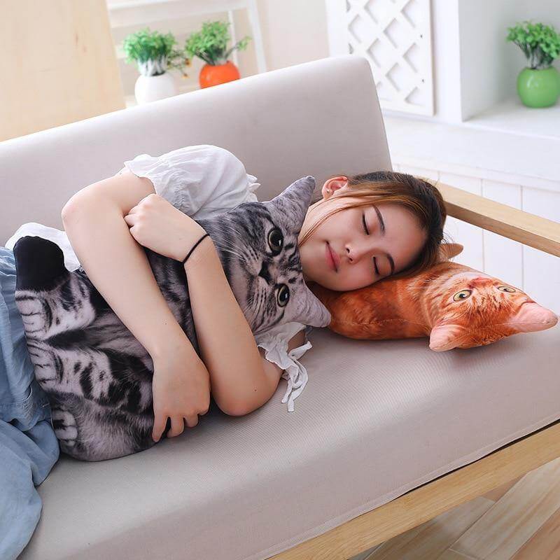 3D Cartoon Cute Cat Pillows - MaviGadget