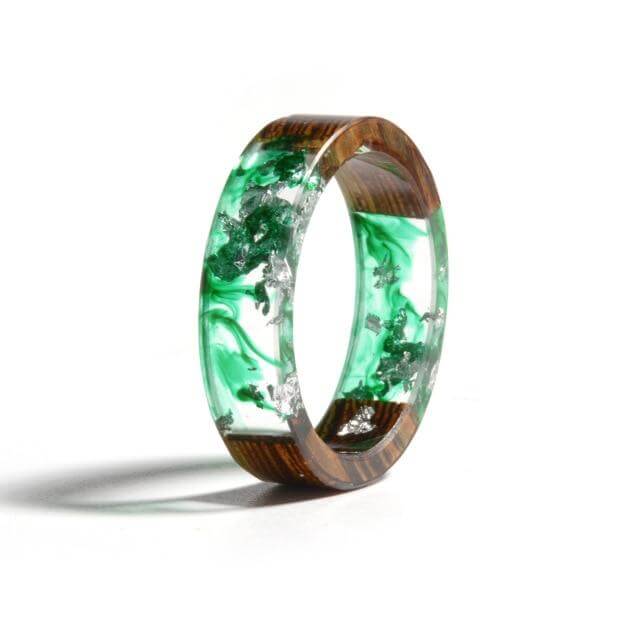 Handmade Colorful Wood Love Ring - Image 4