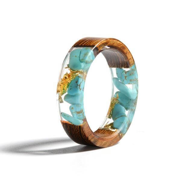 Handmade Colorful Wood Love Ring - Image 19
