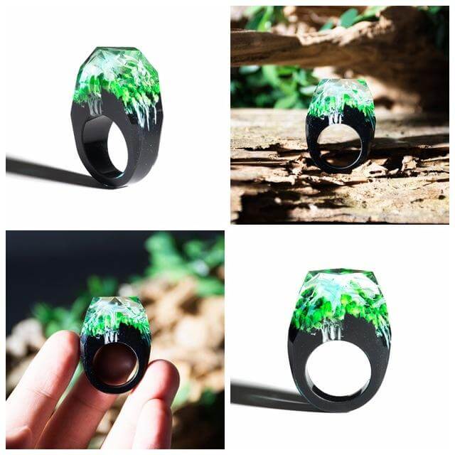 Handmade Colorful Wood Love Ring - Image 20