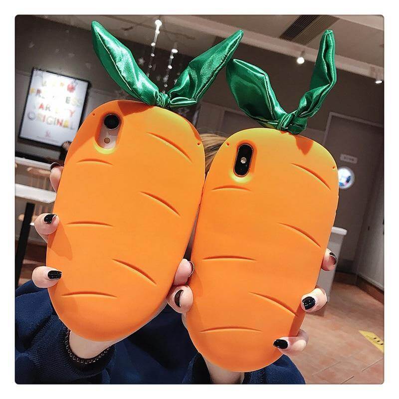 3D Carrot Shockproof iPhone Cases - Image 0