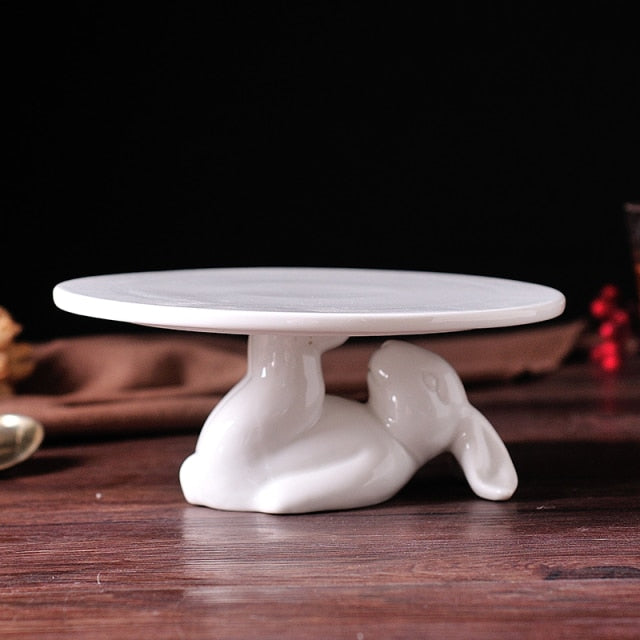 Rabbit Ceramic Dessert Server Tray - Image 8
