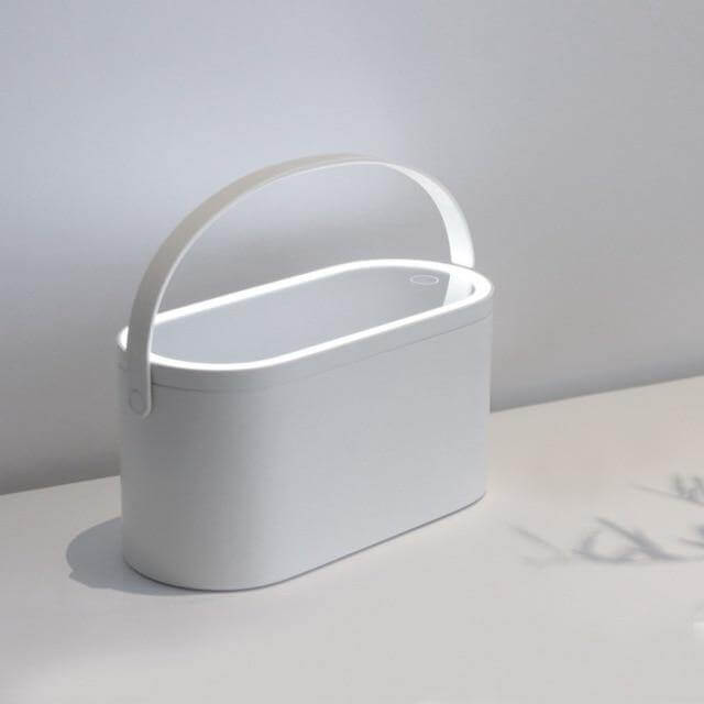 2 In 1 Cosmetic Storage Box with Led Light Mirror