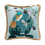 Antique Rainforest Chinese Art Velvet Pillowcase