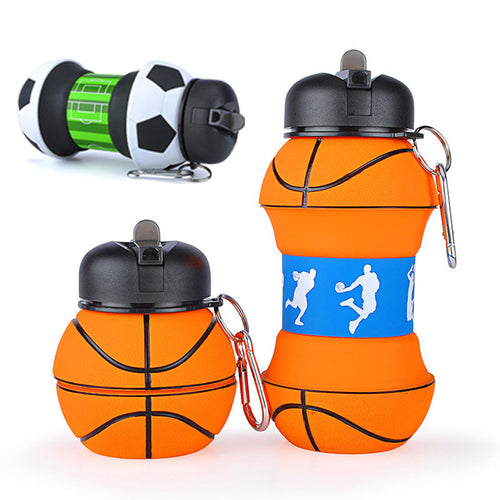 Basketball Leakproof Folding Thermos - Image 0
