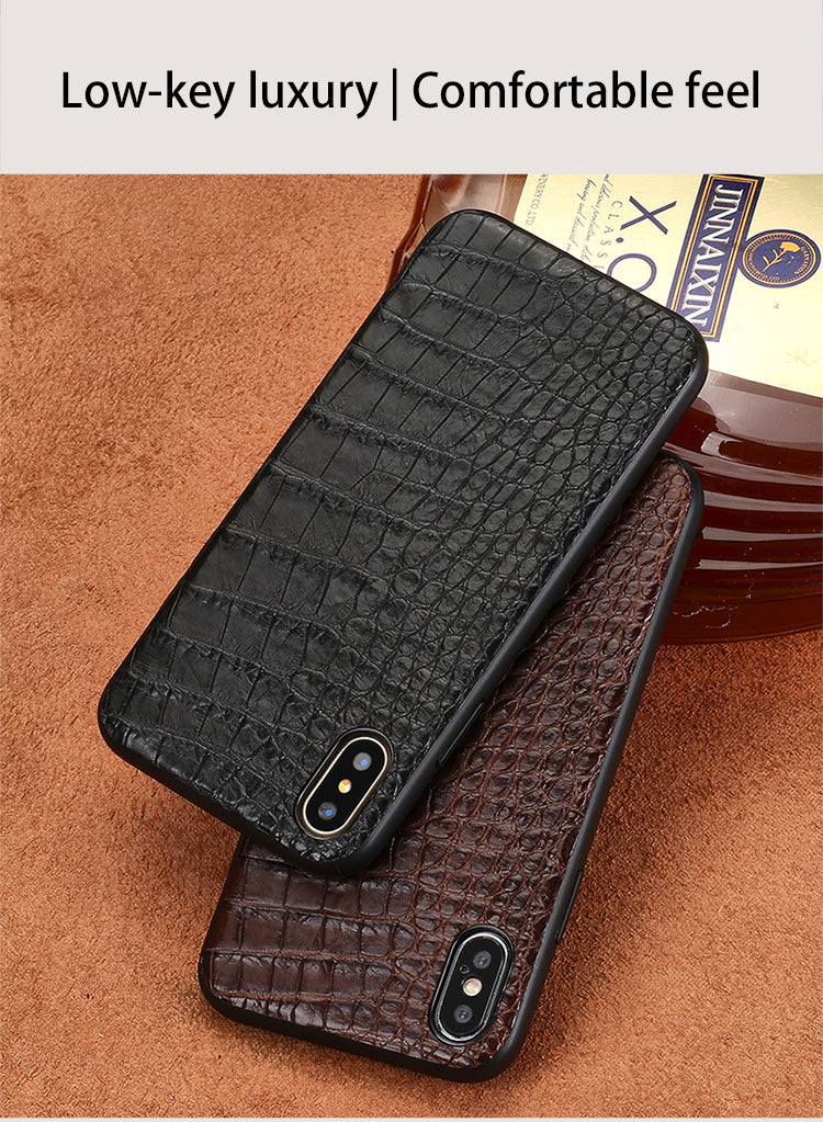 Luxury Real Crocodile Leather Case For Iphone Models - Image 5