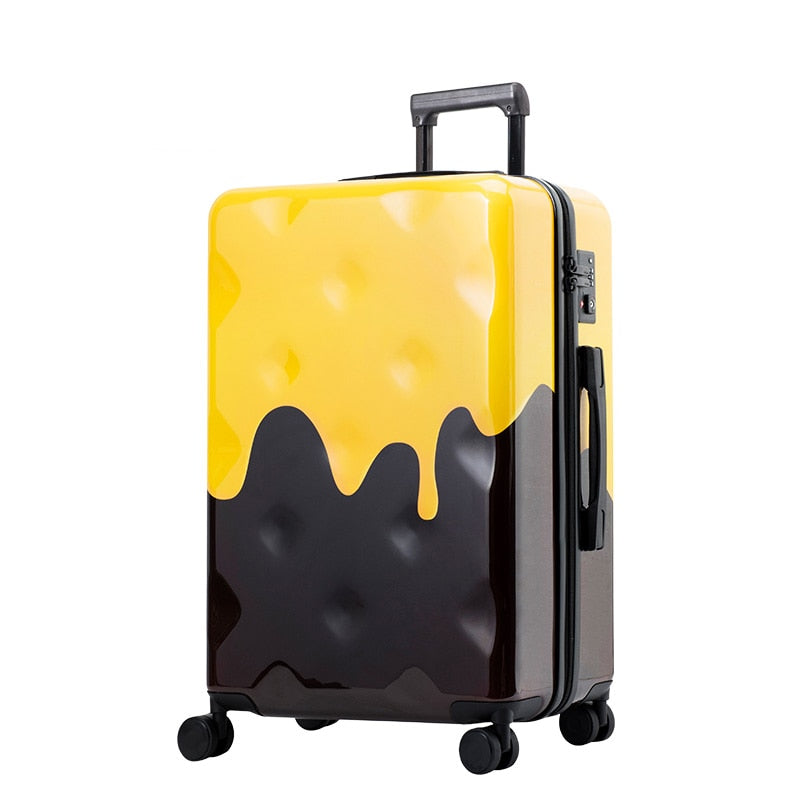 Melting Cheese Creative Travel Suitcase - Image 0