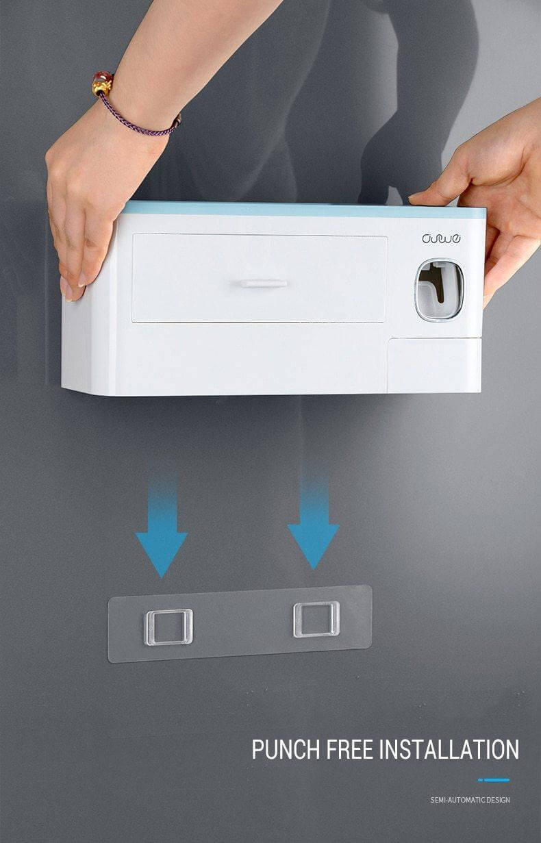 Wall-Mounted Magnetic Bathroom Organizer - Image 4