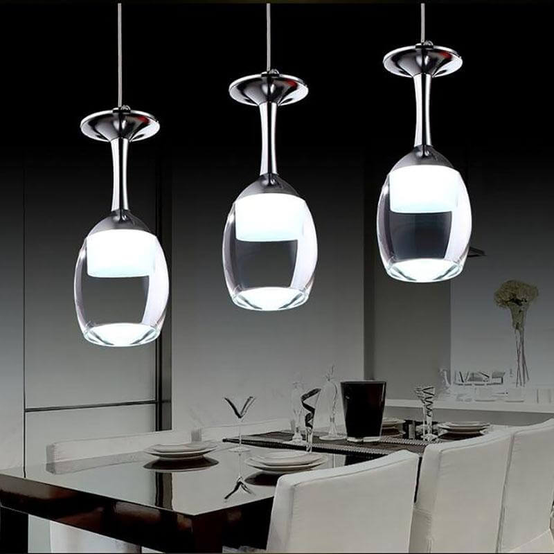 Modern Wine Glass Shaped Pendant Lights - Image 0