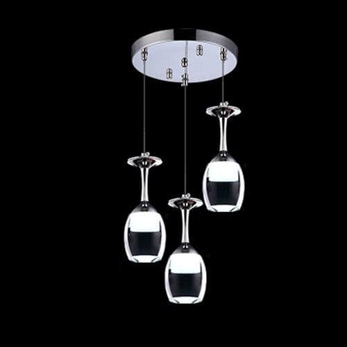 Modern Wine Glass Shaped Pendant Lights - Image 4