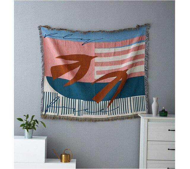 Nordic Geometric Throw Blankets - Image 1