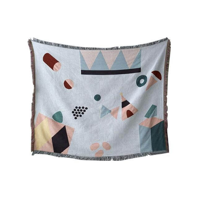 Nordic Geometric Throw Blankets - Image 6