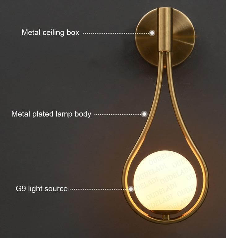 Clementine Nordic Modern Minimalist Wall Lamp - Image 4