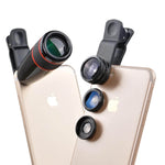 12X Telephoto Telescope Optical Zoom Lens+ Wide Angle & Macro+ Fisheye Lens for Iphone Models - MaviGadget