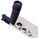 12X Telephoto Telescope Optical Zoom Lens+ Wide Angle & Macro+ Fisheye Lens for Iphone Models - MaviGadget