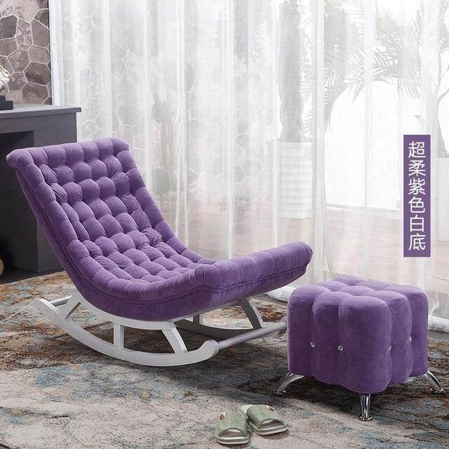 European High-end  Luxury Rocking Rocking Lounge Chair - Image 4