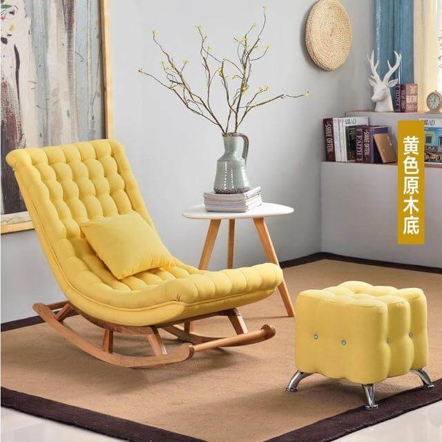 European High-end  Luxury Rocking Rocking Lounge Chair - Image 14