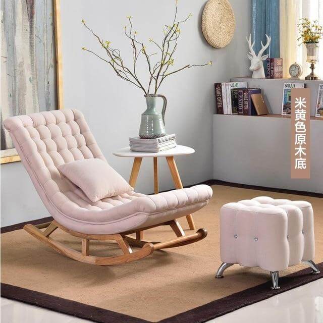 European High-end  Luxury Rocking Rocking Lounge Chair - Image 8