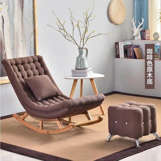 European High-end  Luxury Rocking Rocking Lounge Chair - Image 2
