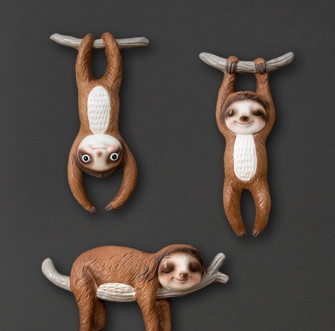 Sloth Animal Wall Hanging Sculpture - Image 0