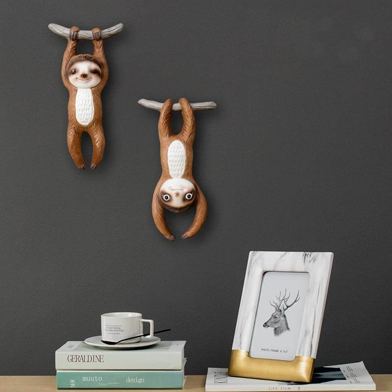 Sloth Animal Wall Hanging Sculpture - Image 5