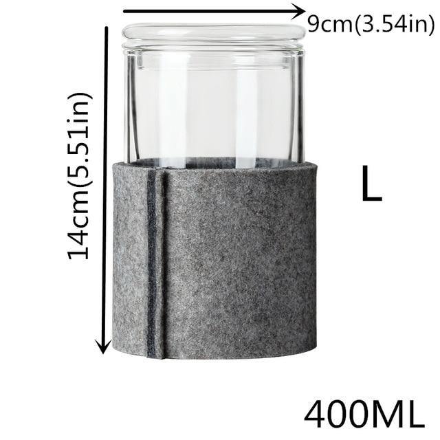 Creative Glass Tea Infuser with Wooden Lid - Image 1