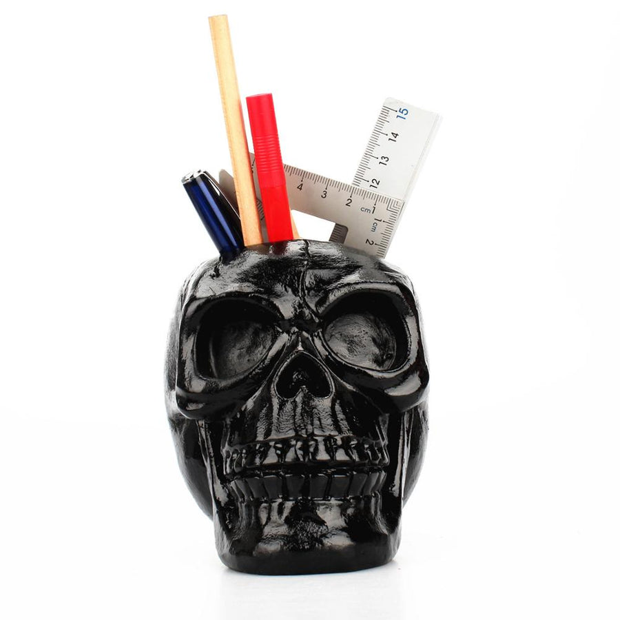 Resin Black Skull Makeup Organizer - Image 7