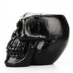 Resin Black Skull Makeup Organizer