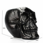 Resin Black Skull Makeup Organizer