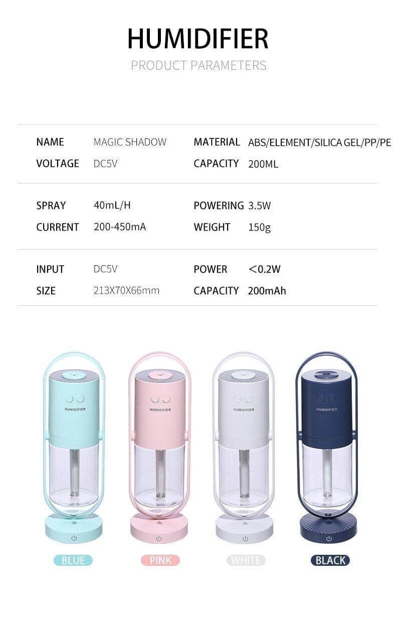 Ultrasonic Magic Negative Air Ion Humidifier · Mavigadget