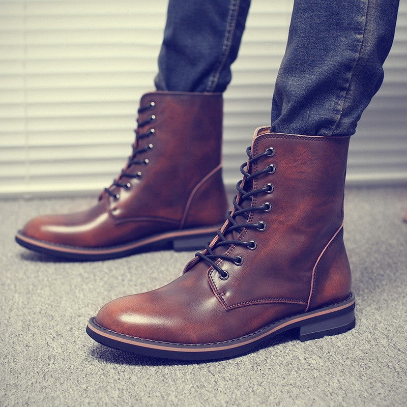 Men Vintage Stylish Winter Boots - Image 2