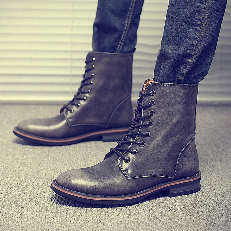 Men Vintage Stylish Winter Boots - Image 0