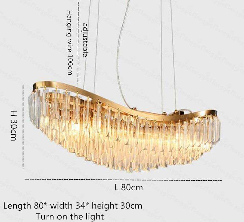 Dream Crystal Boat Modern Chandelier Lamp - MaviGadget