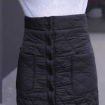 Padded Cotton Long Warm Skirt